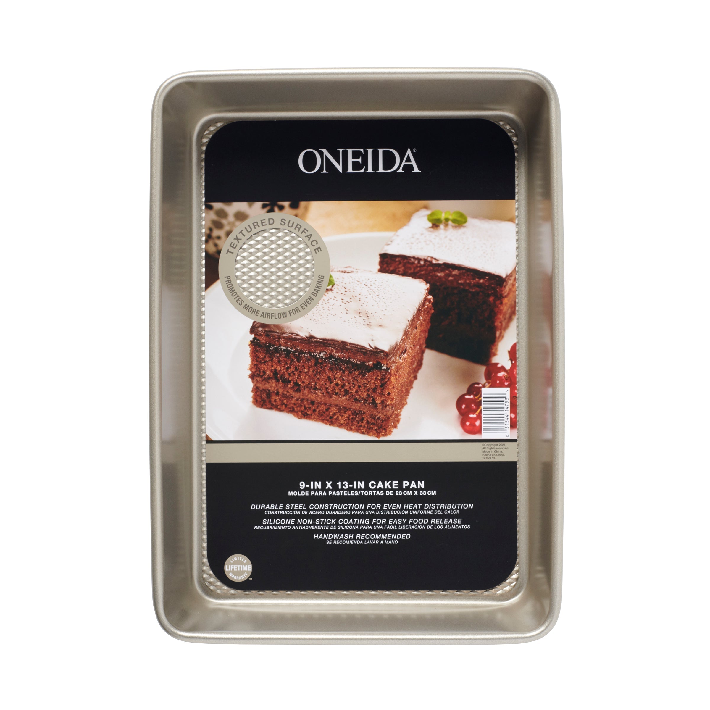 Lenox Westmore Oneida Kitchen 9x13 Textured Cake Pan