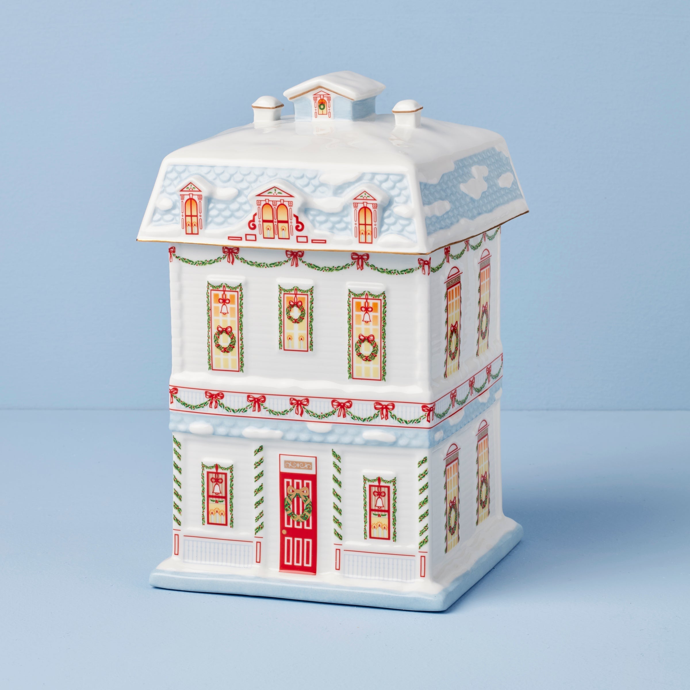 Lenox Westmore Lenox Holiday Village Christmas Cookie Jar - Image 2