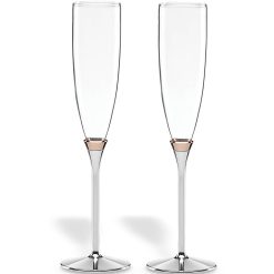 Lenox Westmore Rosy Glow 2-Piece Champagne Flute Set