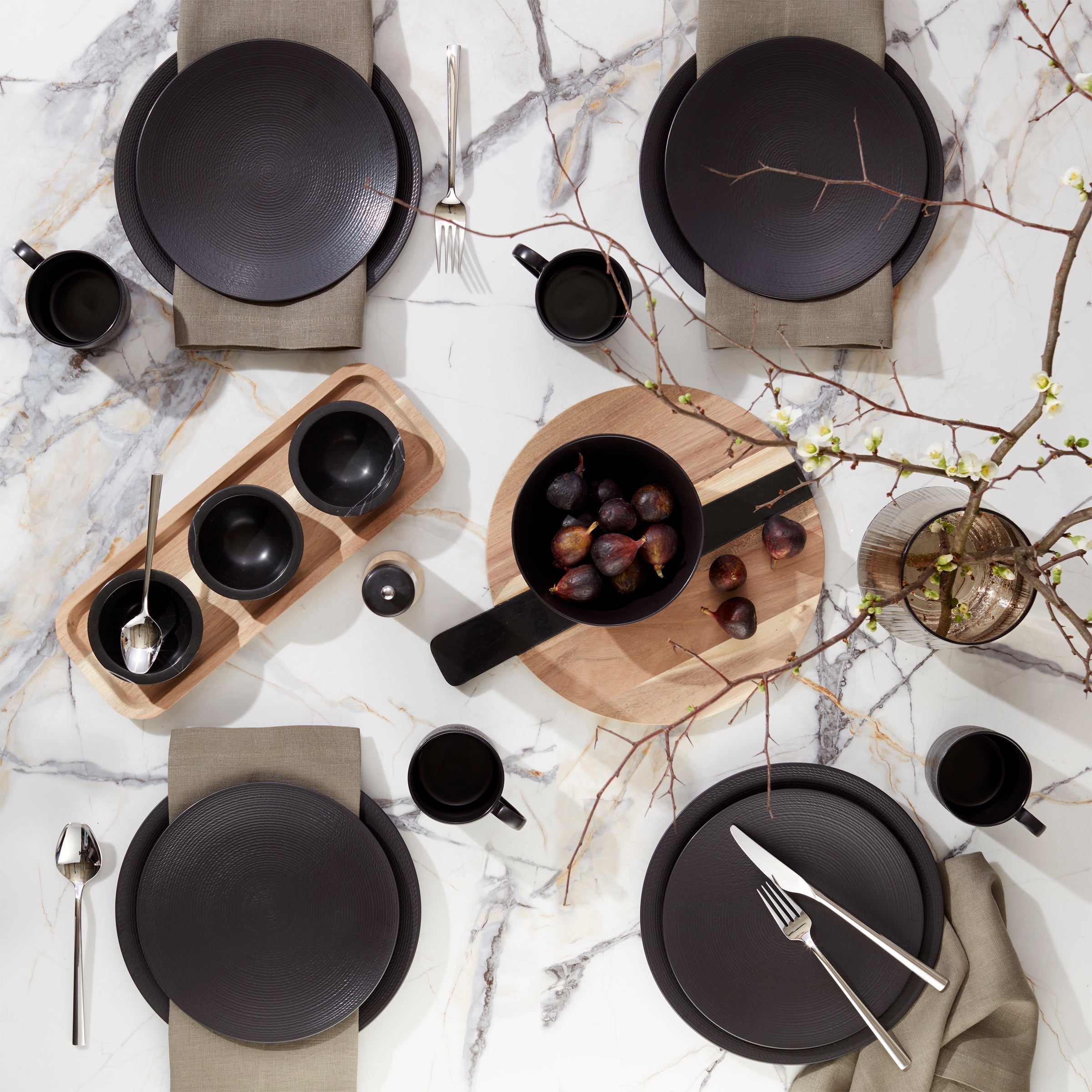 Lenox Westmore LX Collective Black 12-Piece Dinnerware Set - Image 6