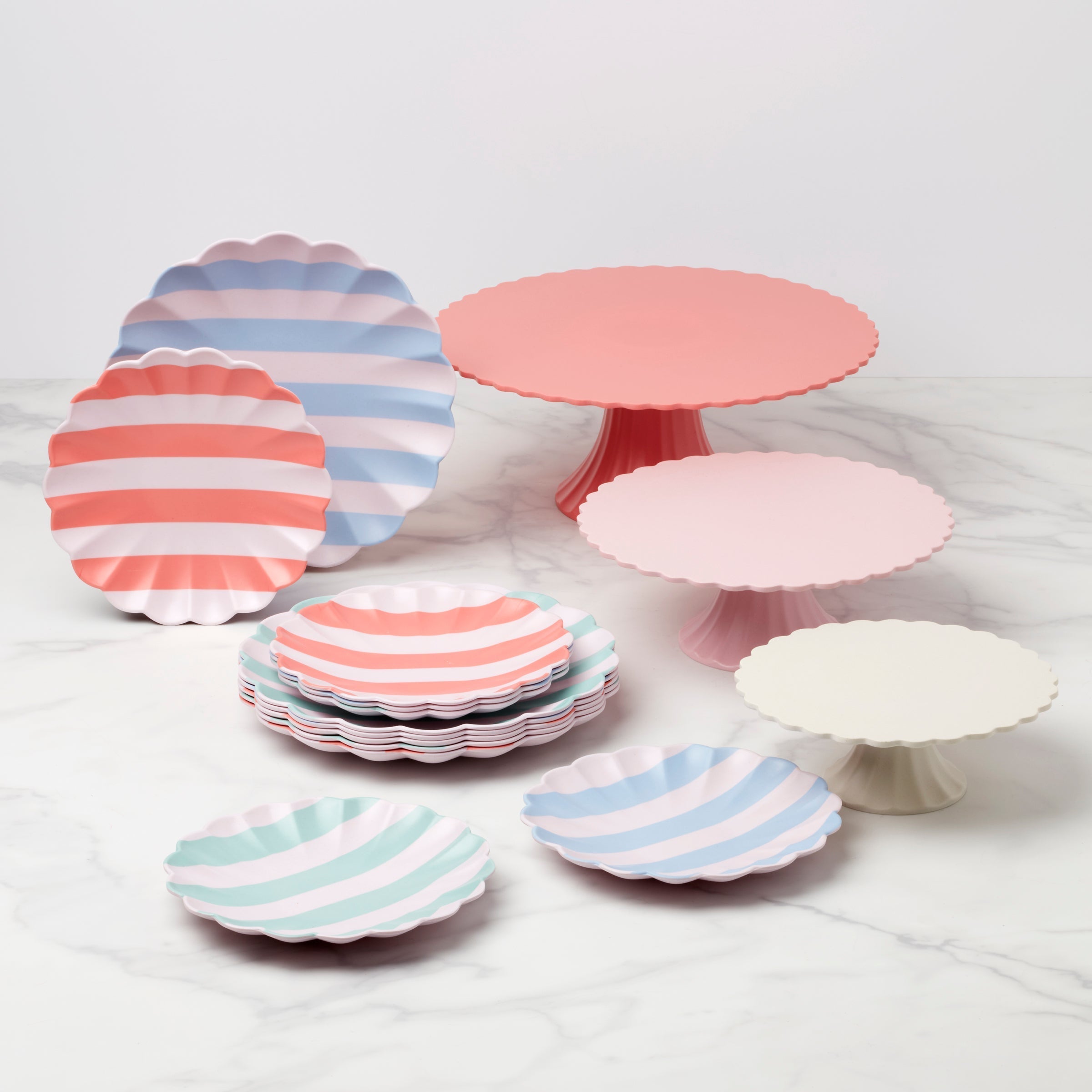 Lenox Westmore Bamboo Pink Large Cake Stand - Image 4