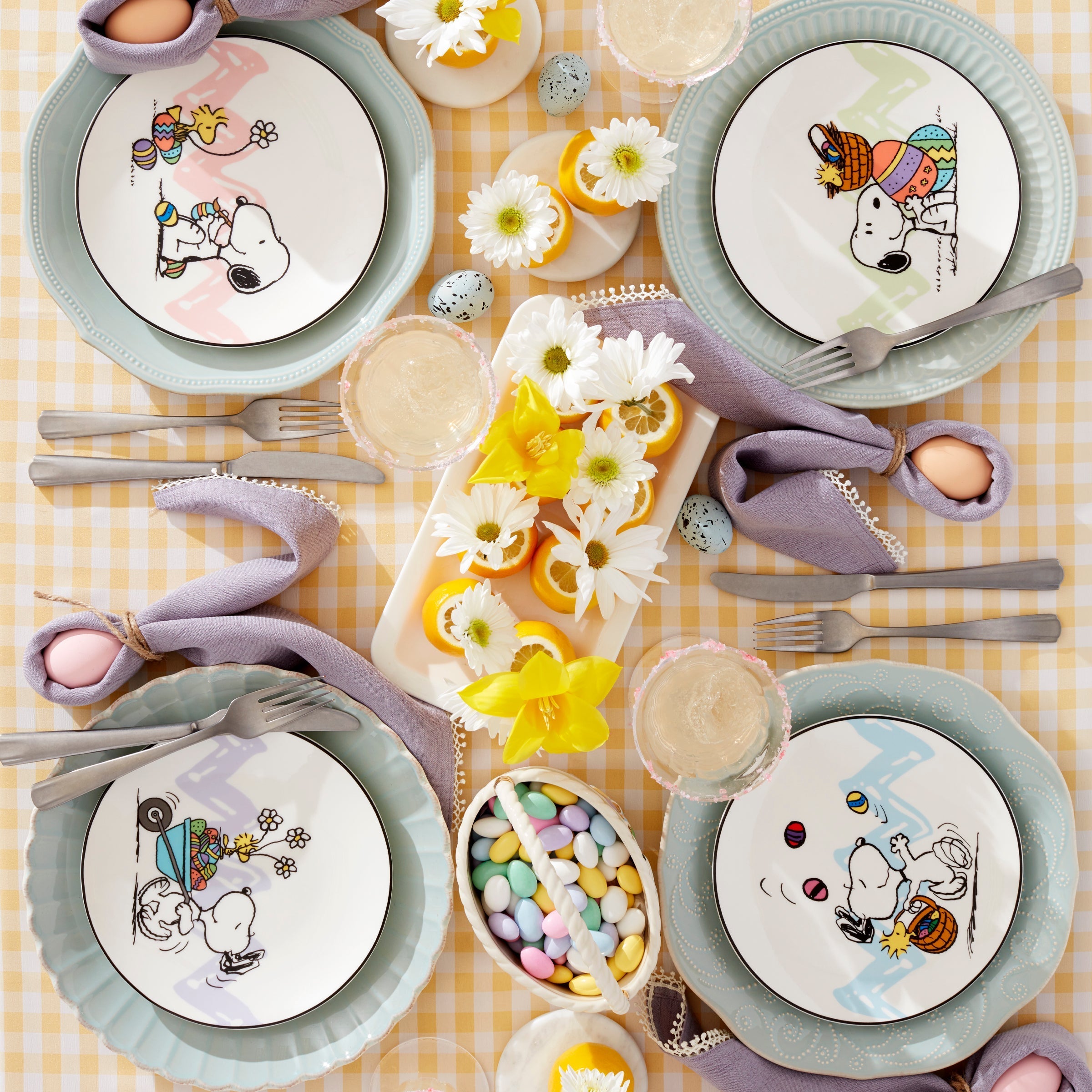 Lenox Westmore Snoopy Easter Accent Plates, Set of 4 - Image 4