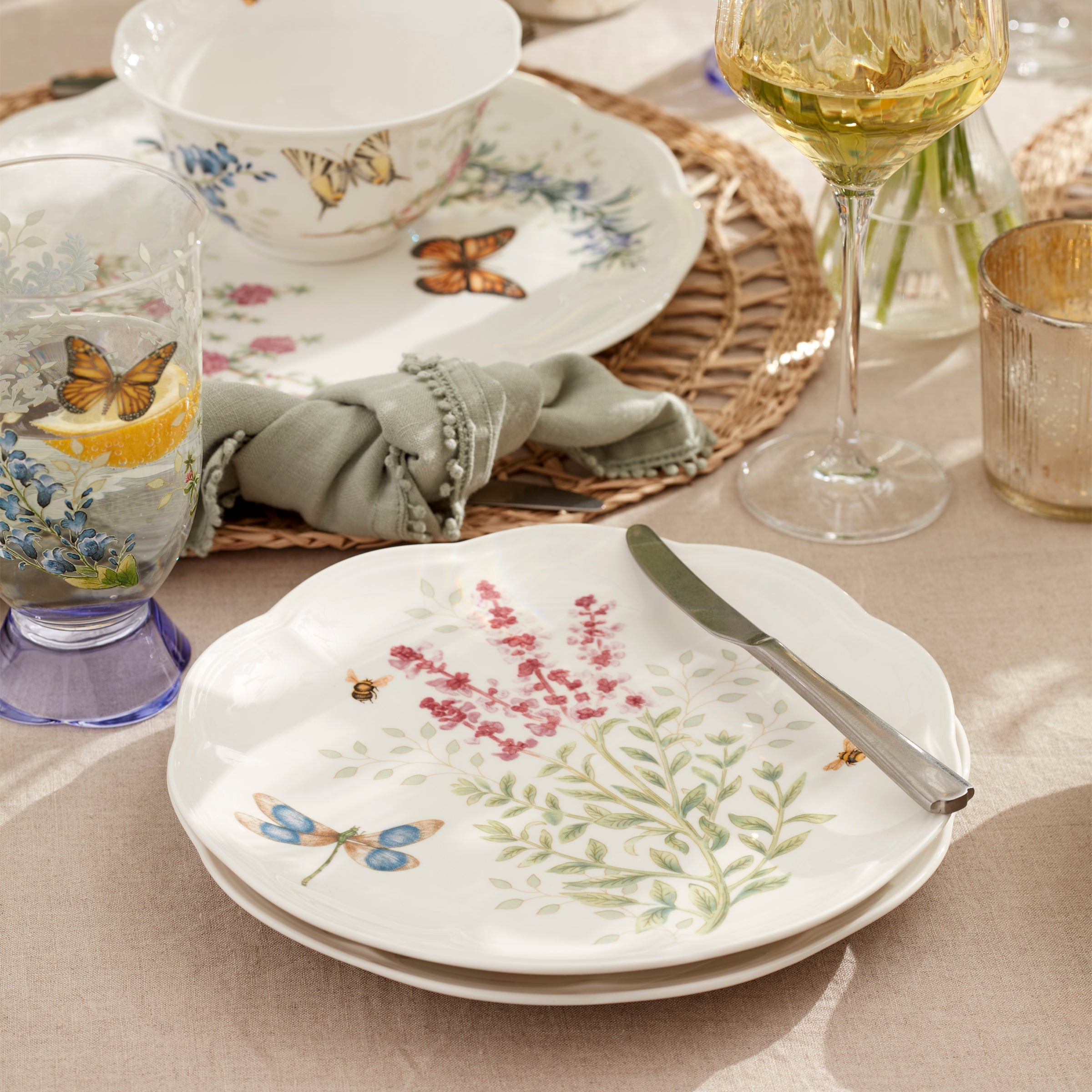 Lenox Westmore Butterfly Meadow Herbs Accent Plates, Set of 4 - Image 5