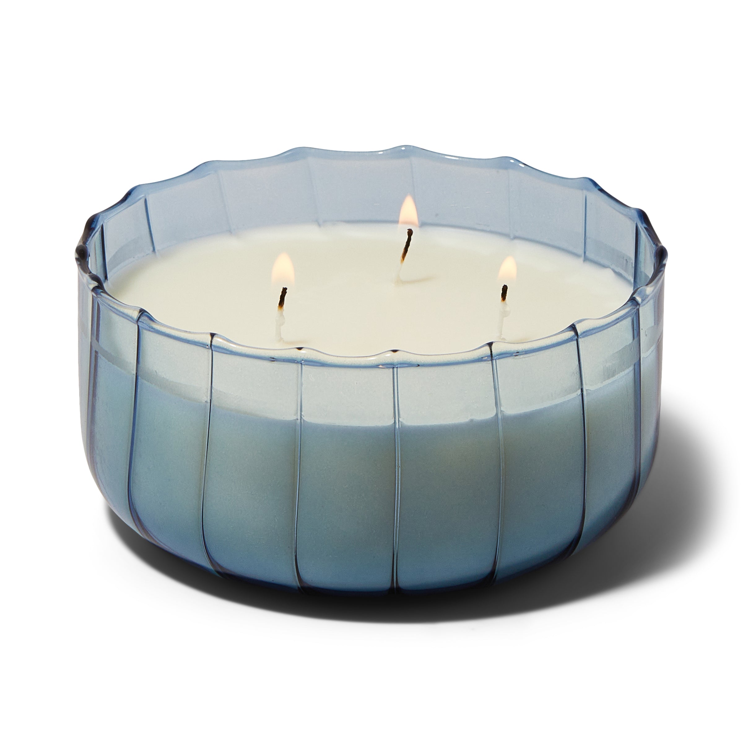 Lenox Westmore Ripple Peppered Indigo 12oz Candle