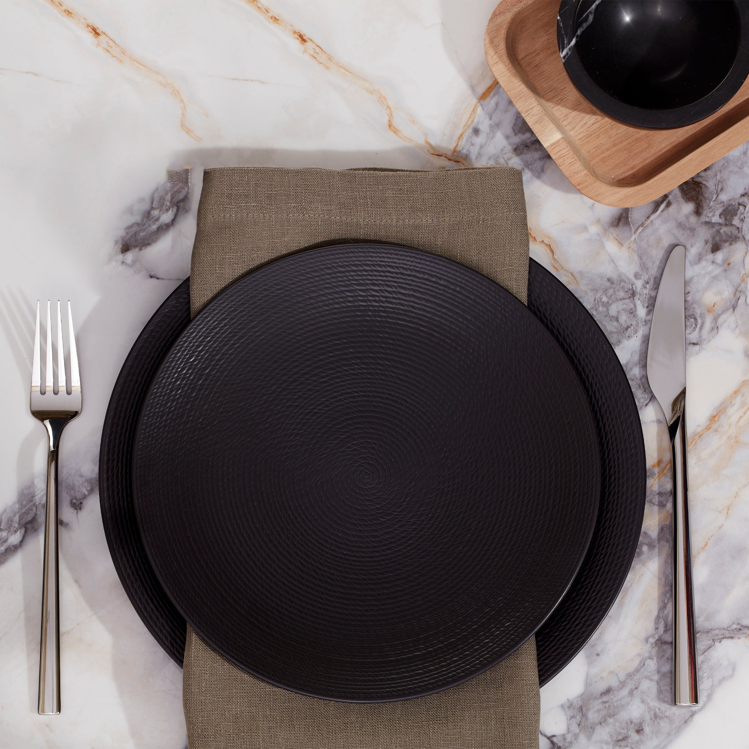 Lenox Westmore LX Collective Black 12-Piece Dinnerware Set - Image 3