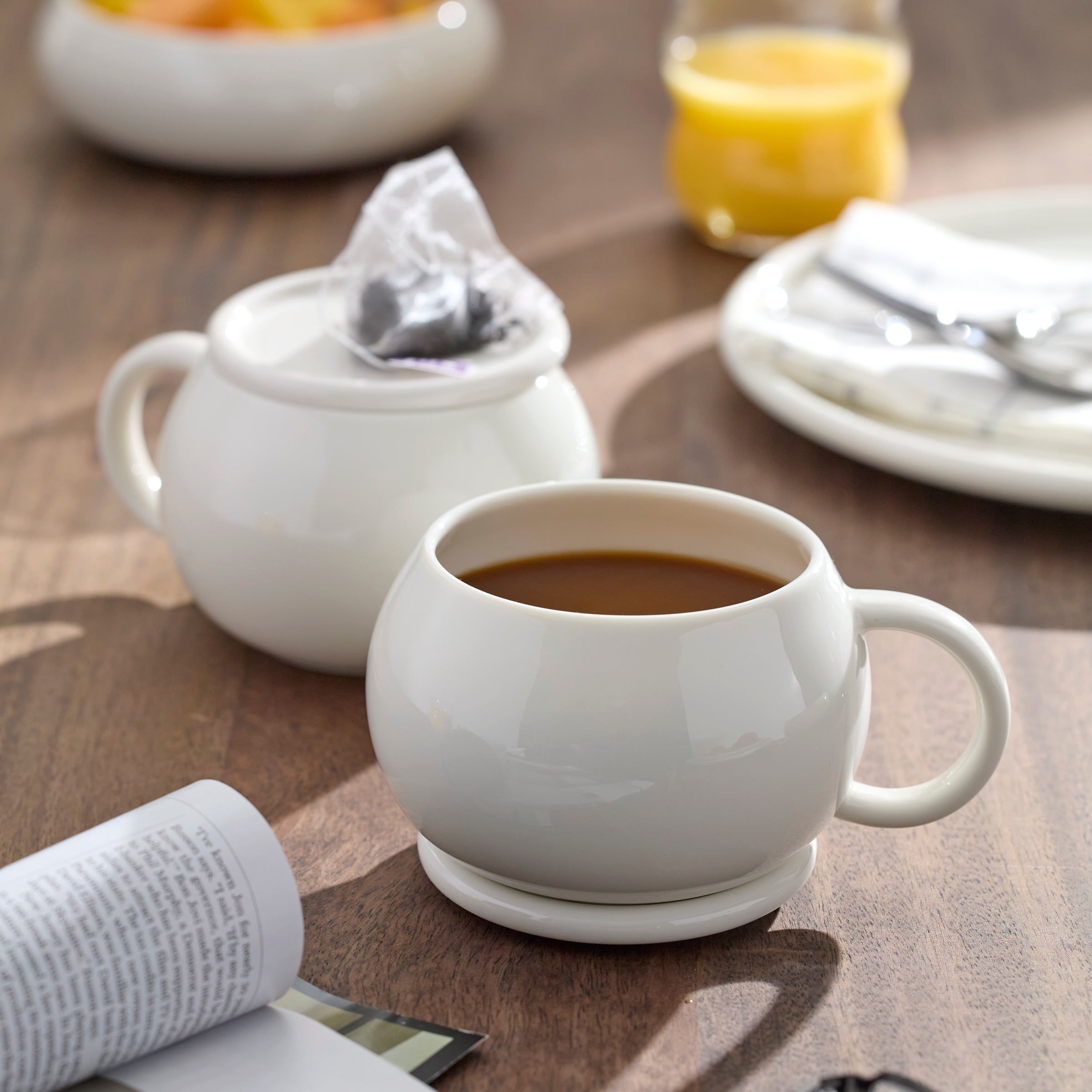 Lenox Westmore Quirk Mugs with Coaster, Set of 4 - Image 2