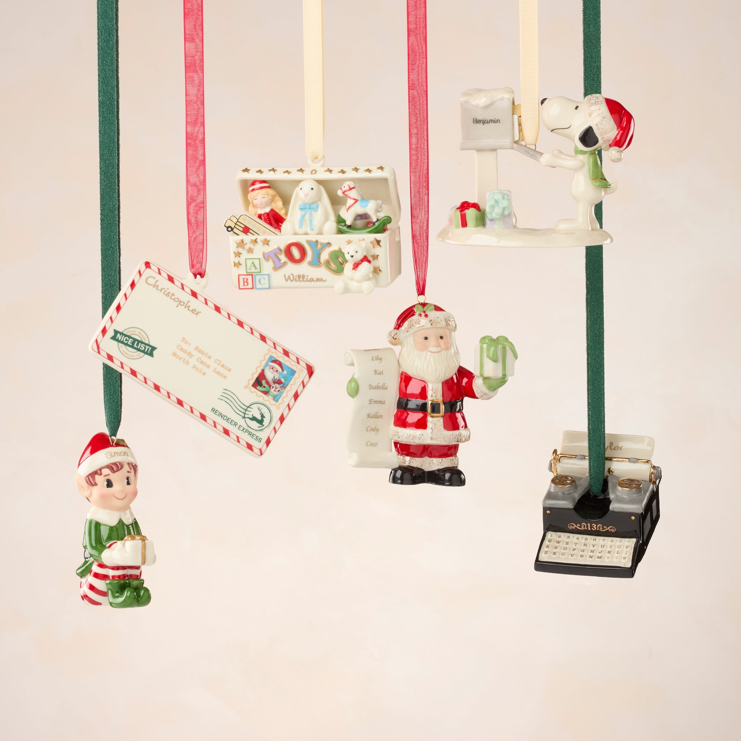 Lenox Westmore Personalized Letters to Santa Ornament - Image 4
