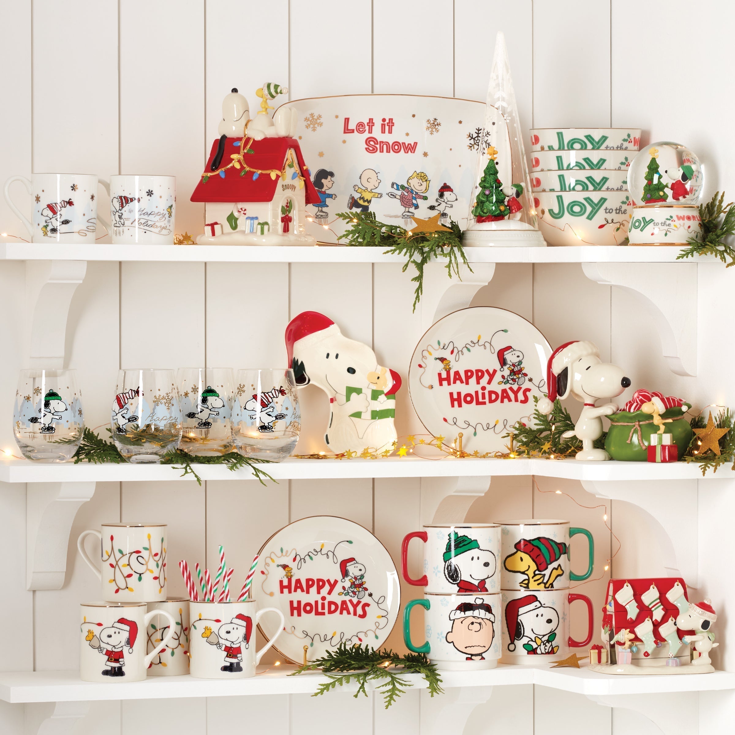 Lenox Westmore Snoopy Christmas Accent Plates, Set of 4 - Image 2