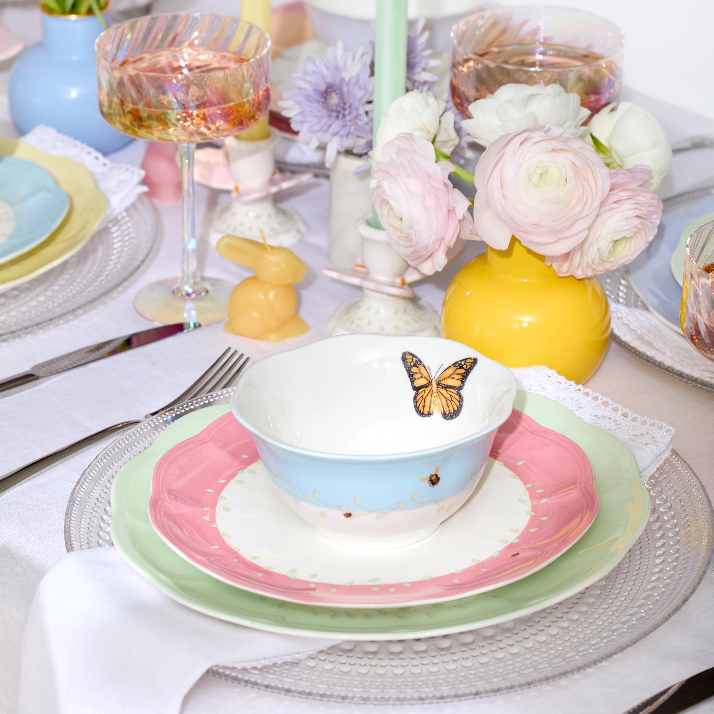 Lenox Westmore Butterfly Meadow Colors 4-Piece Dessert Bowl Set - Image 3