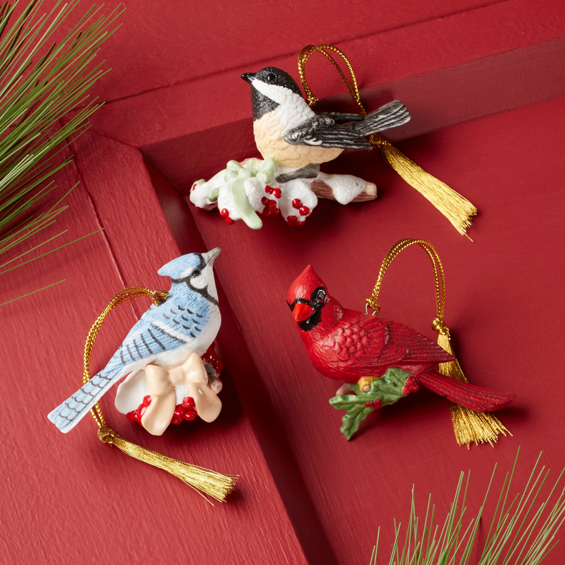 Lenox Westmore Winter Birds Ornaments, Set of 3 - Image 2