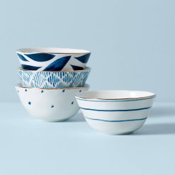 Lenox Westmore Blue Bay Dessert Bowls, Set of 4