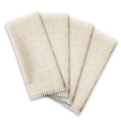 Alternative view of Lenox Westmore French Perle Natural 19x19 Napkins, Set of 4