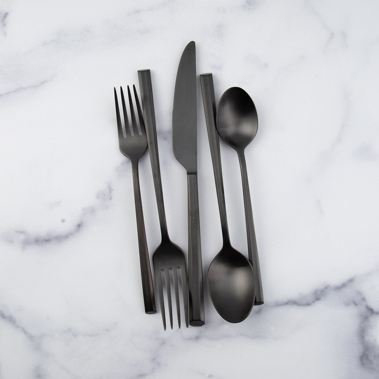Lenox Westmore Isobel Black Satin 20-Piece Flatware Set - Image 5