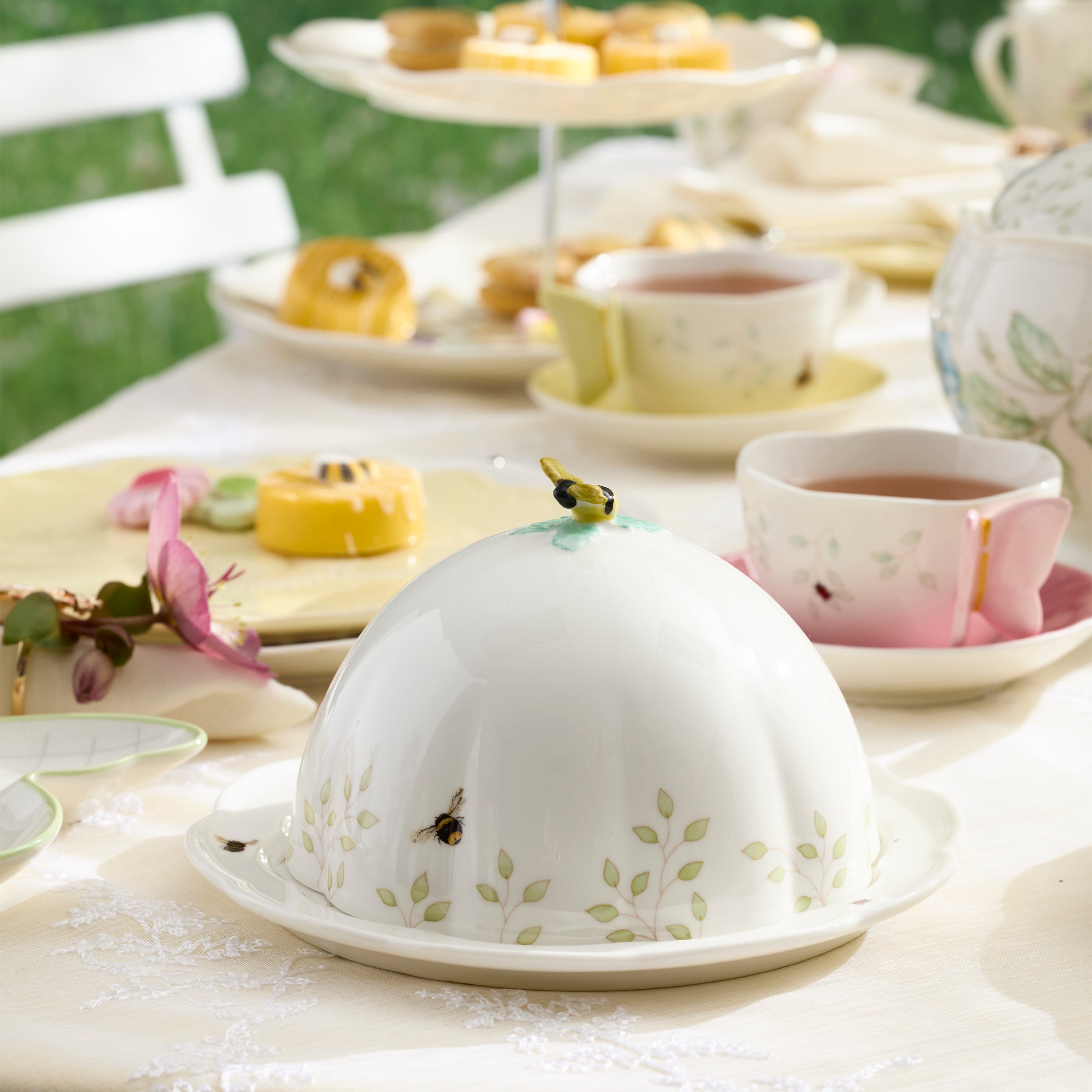 Lenox Westmore Butterfly Meadow Covered Butter Dish - Image 3