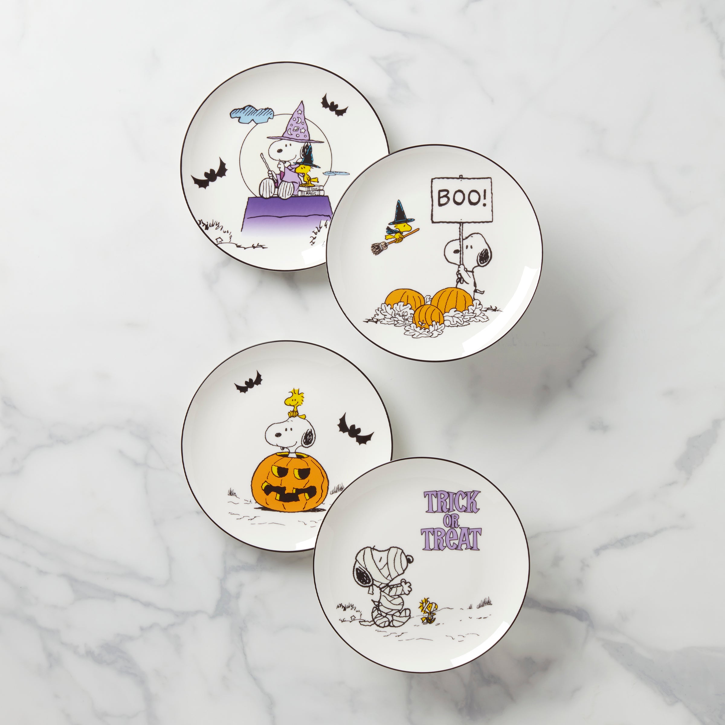 Lenox Westmore The Great Pumpkin Accent Plates, Set of 4