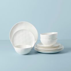 Lenox Westmore Bay Colors White 12-Piece Dinnerware Set