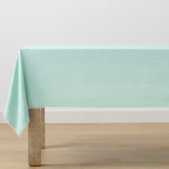 Lenox Westmore French Perle Solid Ice Blue 60x102 Tablecloth