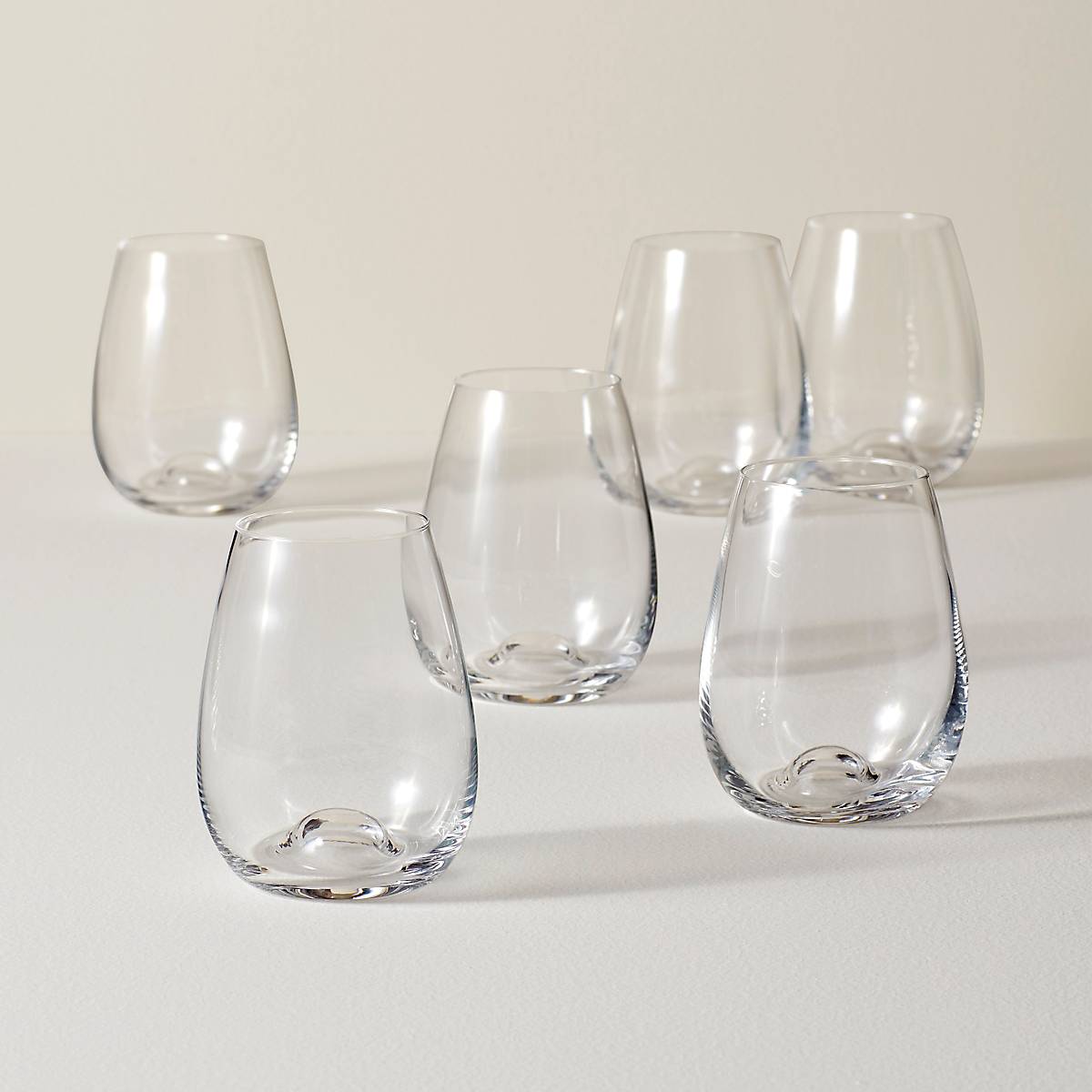 Lenox Westmore Tuscany Classics Stemless Wine Glasses, Set of 6