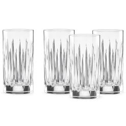 Lenox Westmore Soho Crystal Iced Beverage Glasses, Set of 4