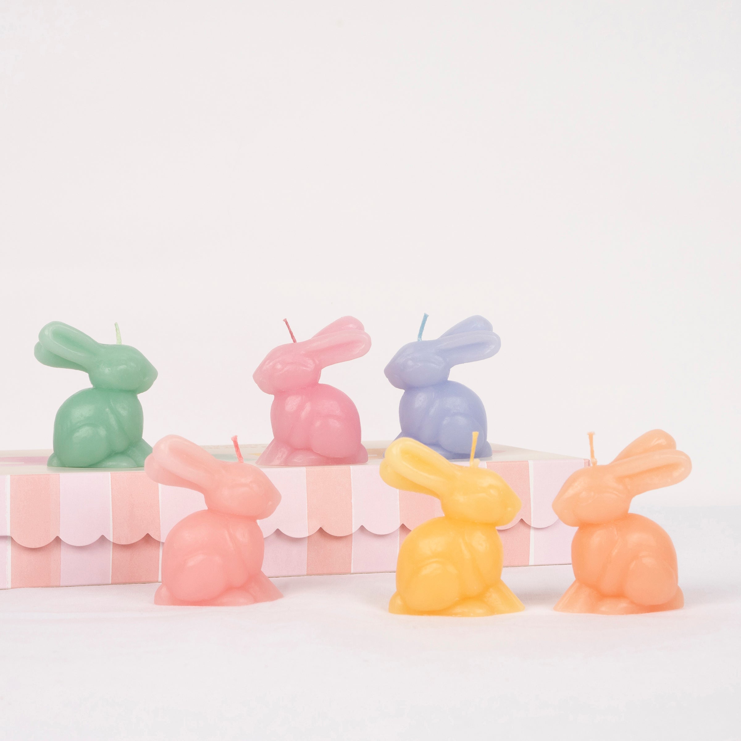 Lenox Westmore Rainbow Mini Bunny Candles, Set of 6 - Image 2