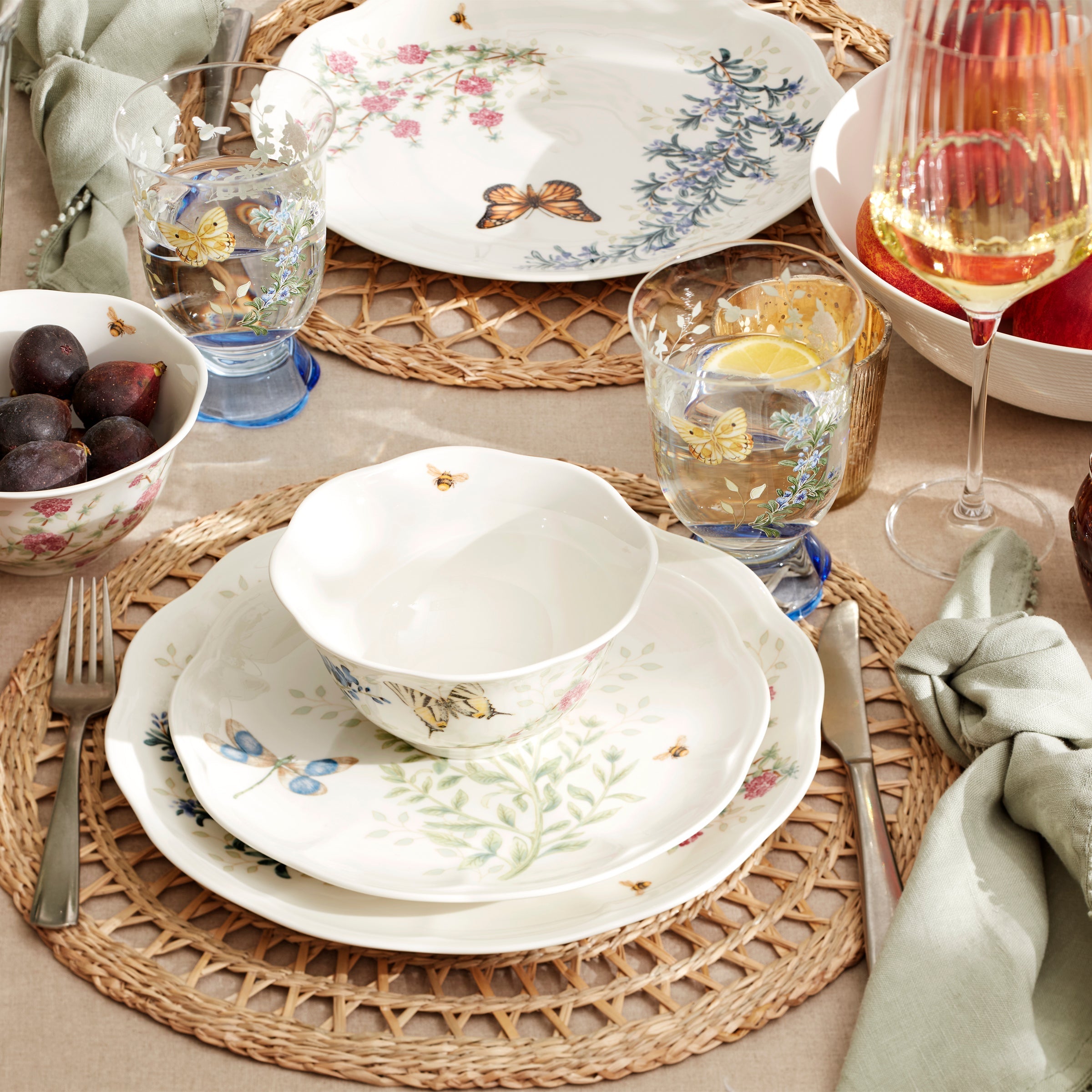 Lenox Westmore Butterfly Meadow Herbs Accent Plates, Set of 4 - Image 3