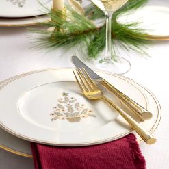 Alternative view of Lenox Westmore Federal Gold Tree Accent Plates, Set of 4