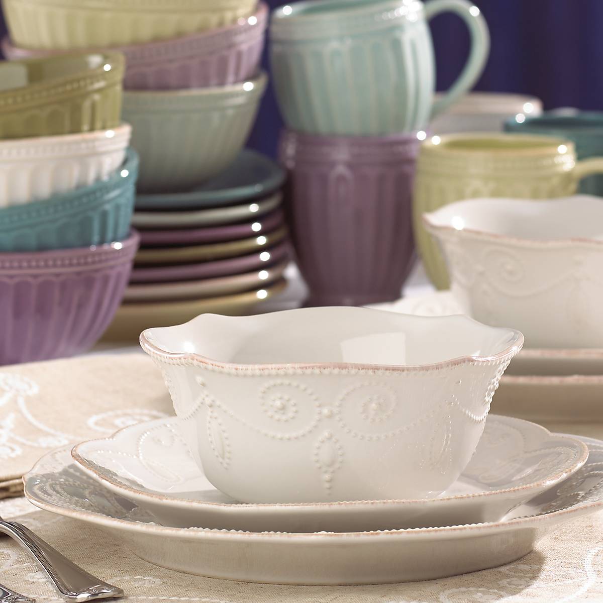 Lenox Westmore French Perle White 4-Piece Place Setting - Image 8