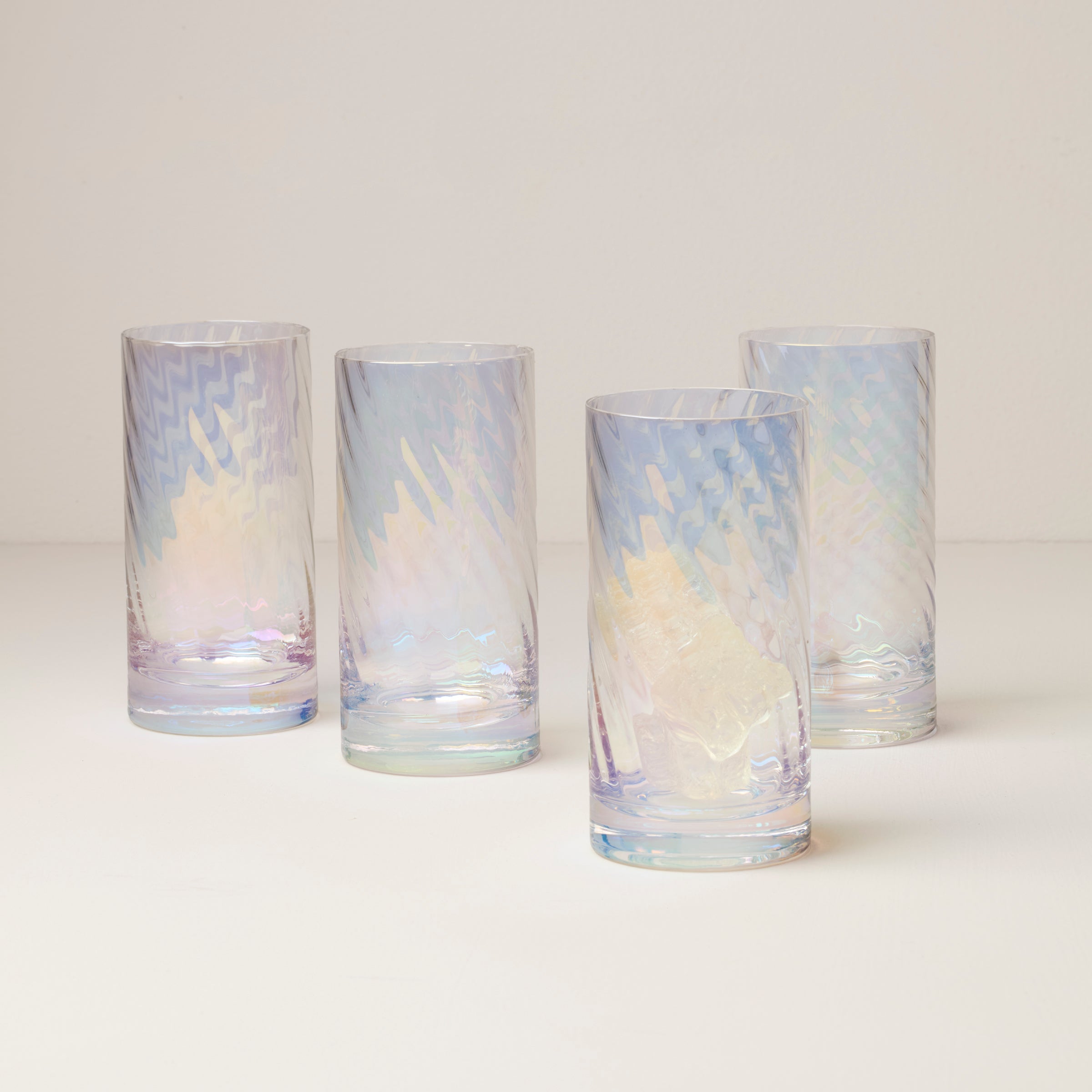 Lenox Westmore Tuscany Classics Iridescent Highball Glasses, Set of 4