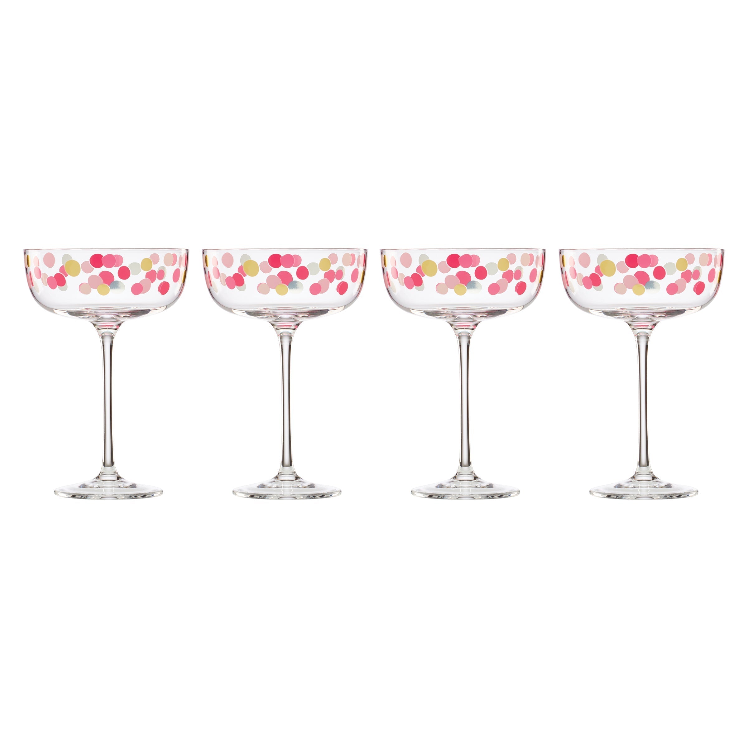 Lenox Westmore It's Raining Confetti Coupe Glasses, Set of 4 - Image 3