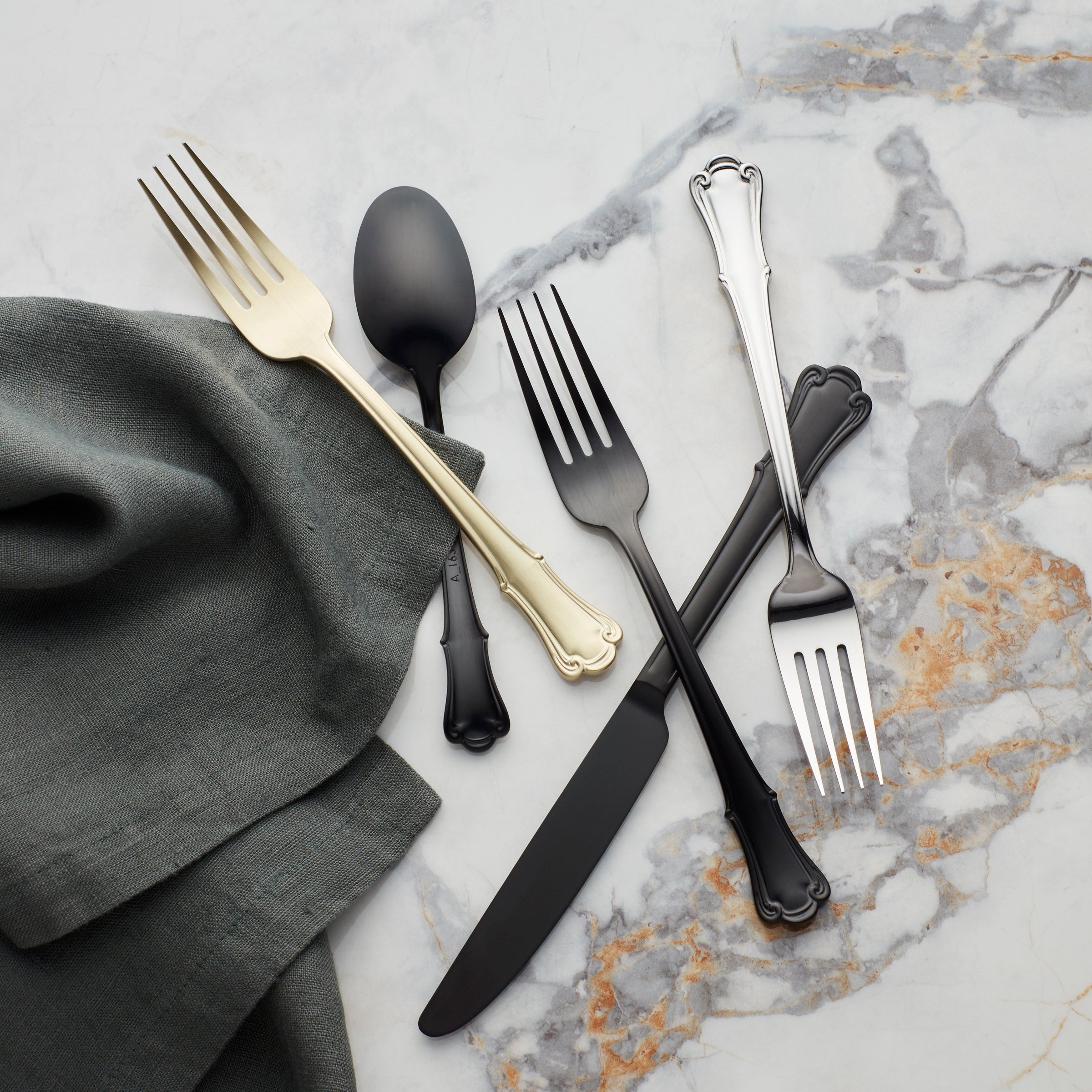 Lenox Westmore James Street Champagne Satin 20-Piece Flatware Set - Image 2