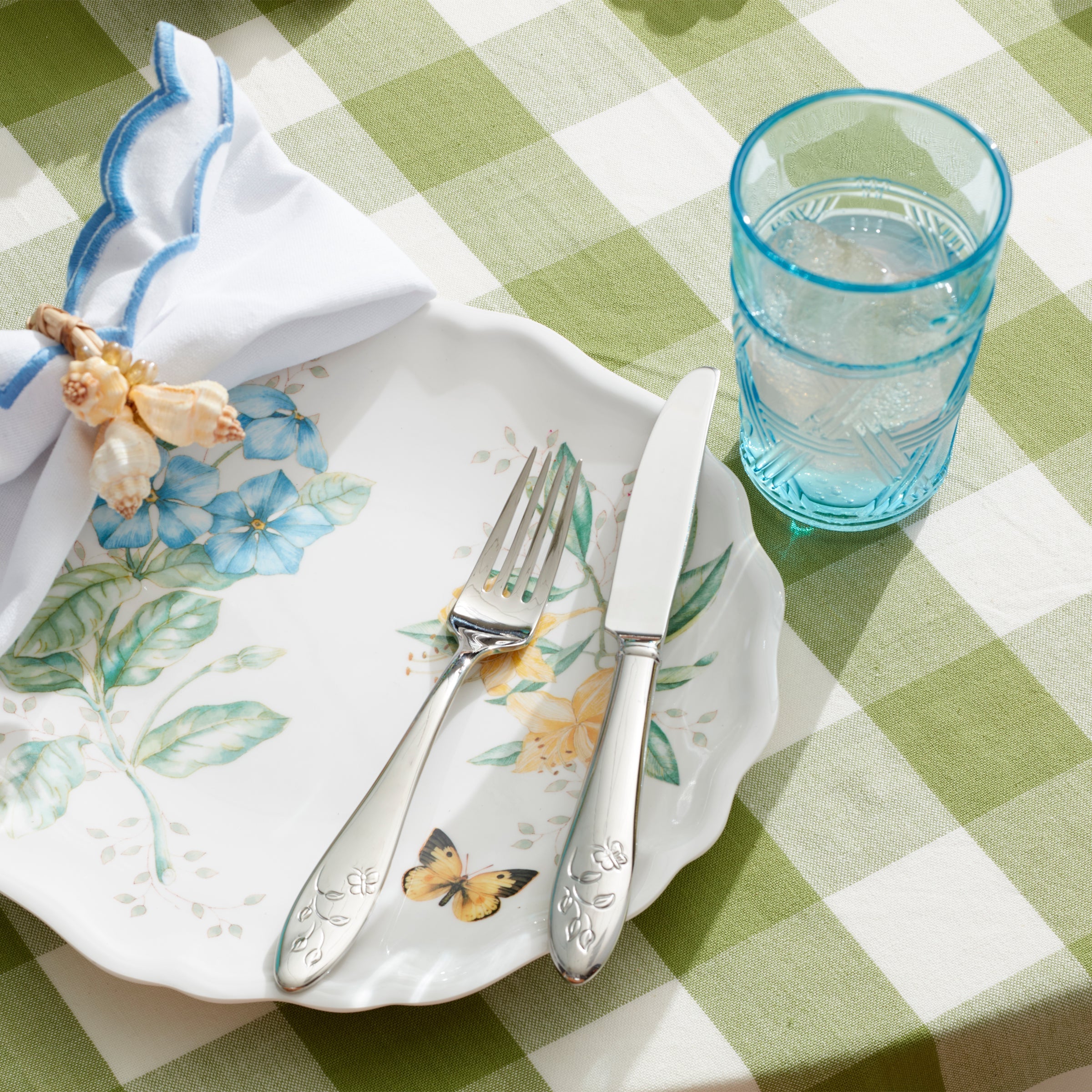 Lenox Westmore Butterfly Meadow Blue Tall Glasses, Set of 4 - Image 4