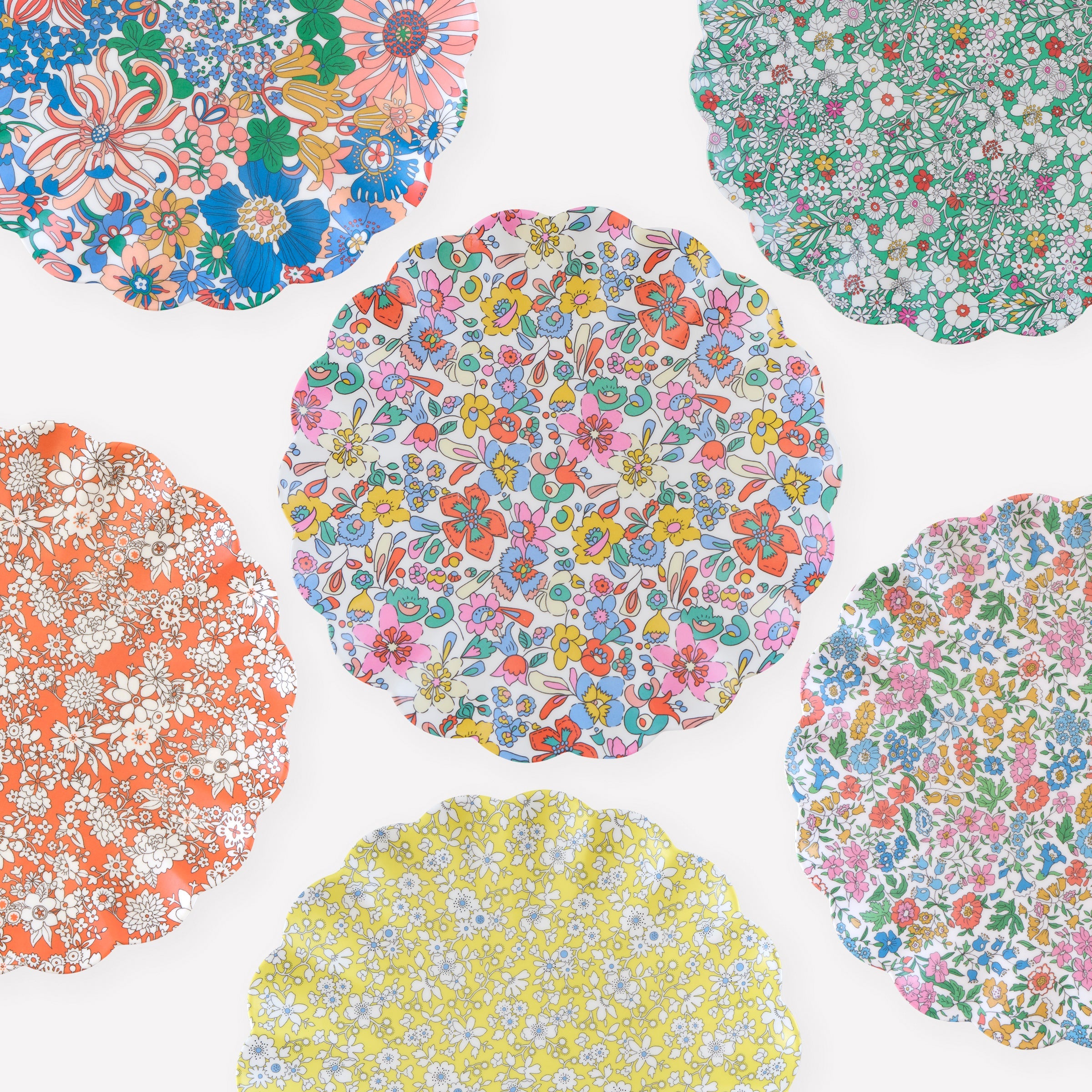 Lenox Westmore Meri Meri x Liberty Garden Party Large Plates, Set of 6