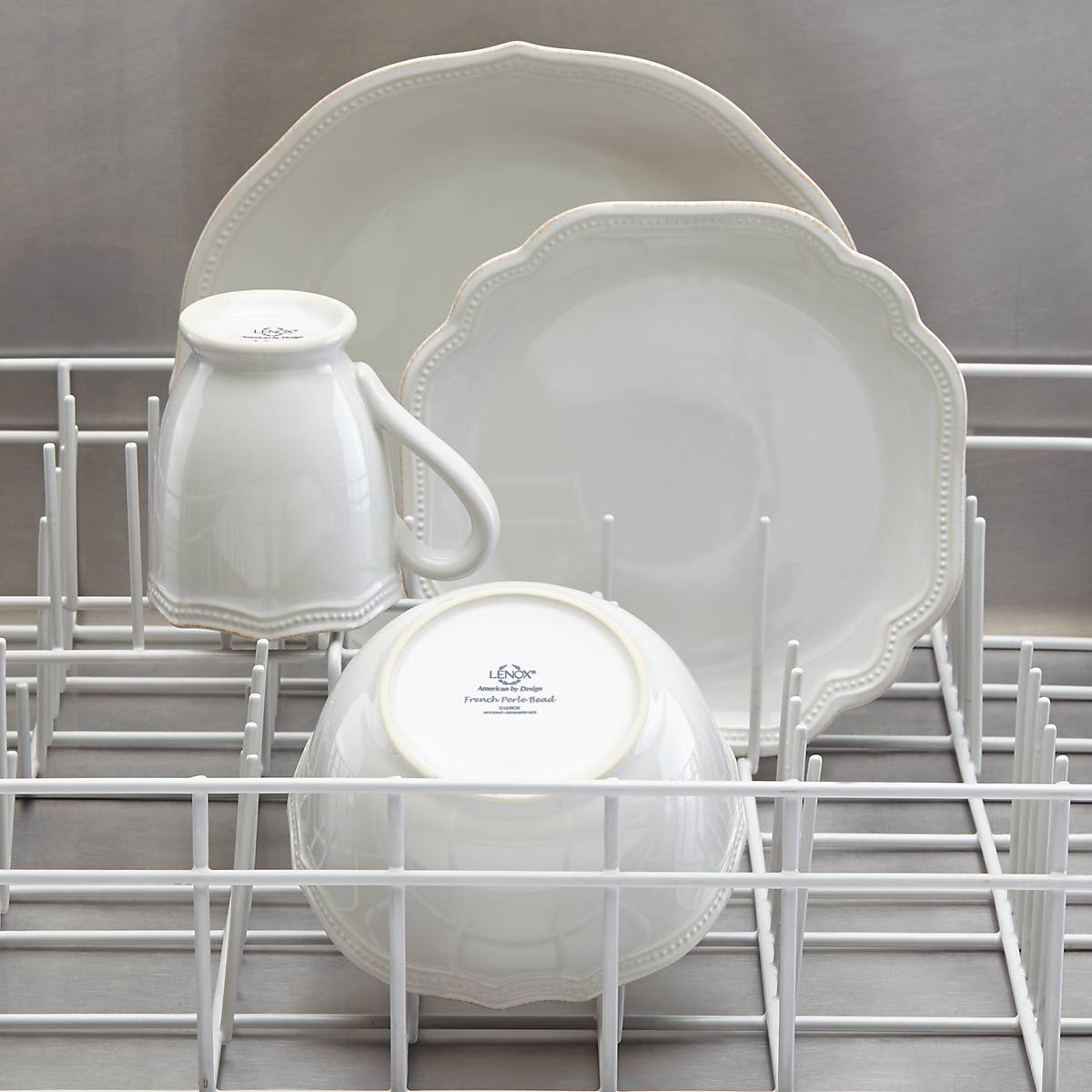 Lenox Westmore French Perle Bead White 4-Piece Place Setting - Image 3
