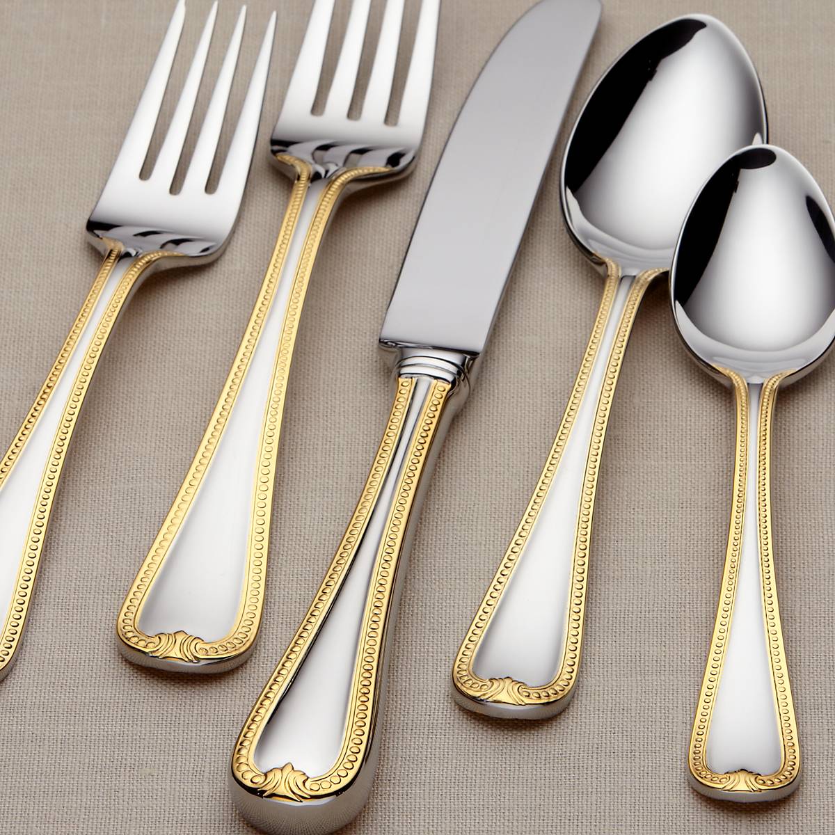 Lenox Westmore Vintage Jewel Gold 5-Piece Place Setting - Image 4
