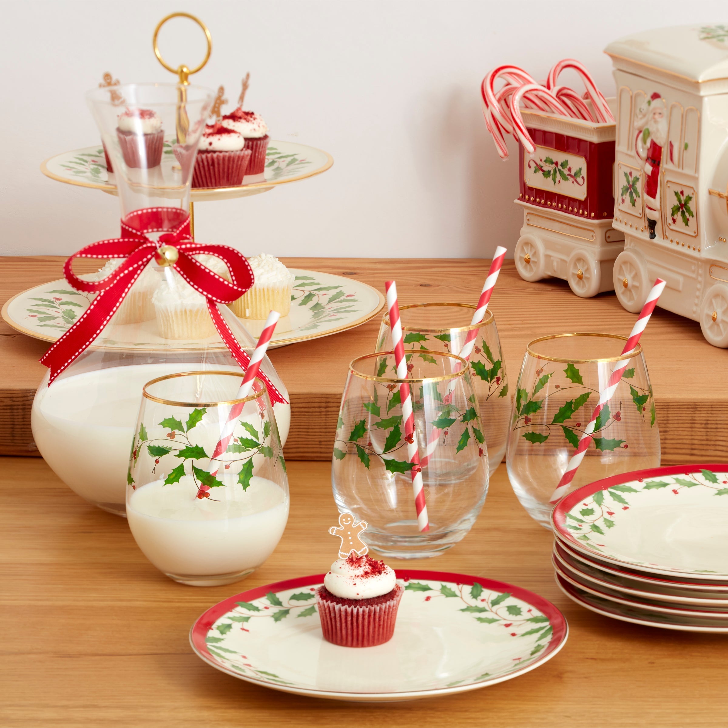 Lenox Westmore Holiday Stemless Wine Glasses, Set of 4 - Image 3
