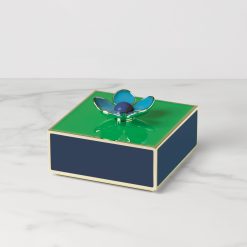 Lenox Westmore Make It Pop Green & Navy Floral Box
