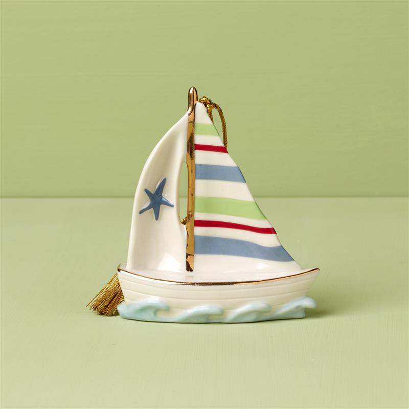 Lenox Westmore Personalized Sailboat Ornament - Image 8