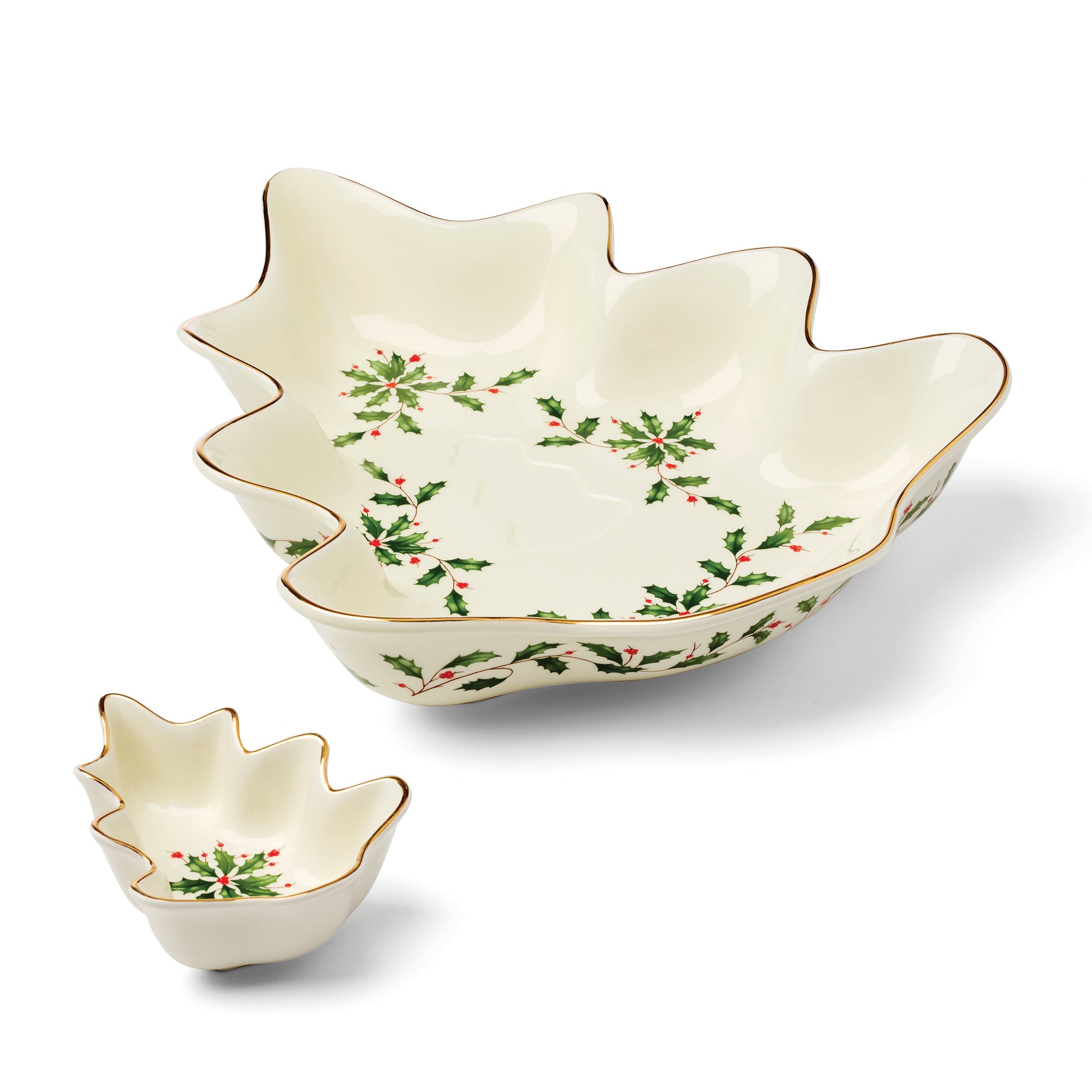 Lenox Westmore Holiday Tree Chip & Dip Set - Image 2