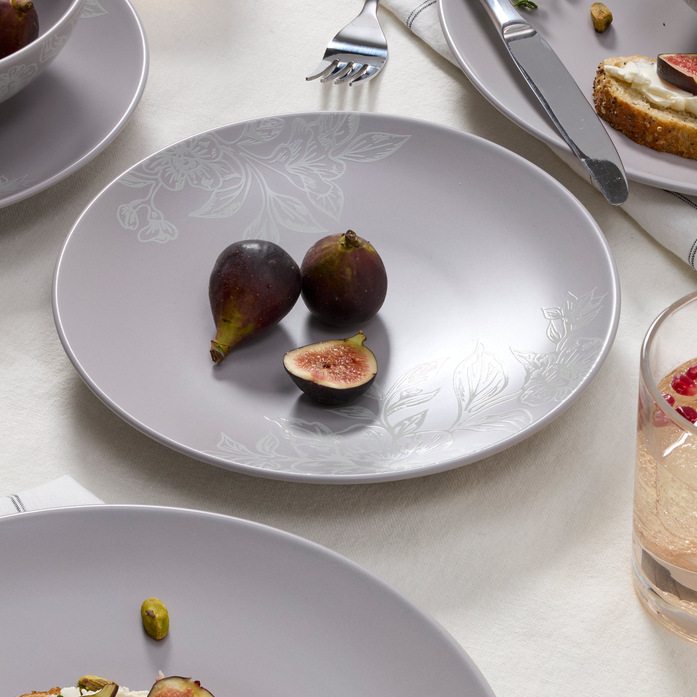 Lenox Westmore Roseto Pumice 12-Piece Dinnerware Set - Image 10