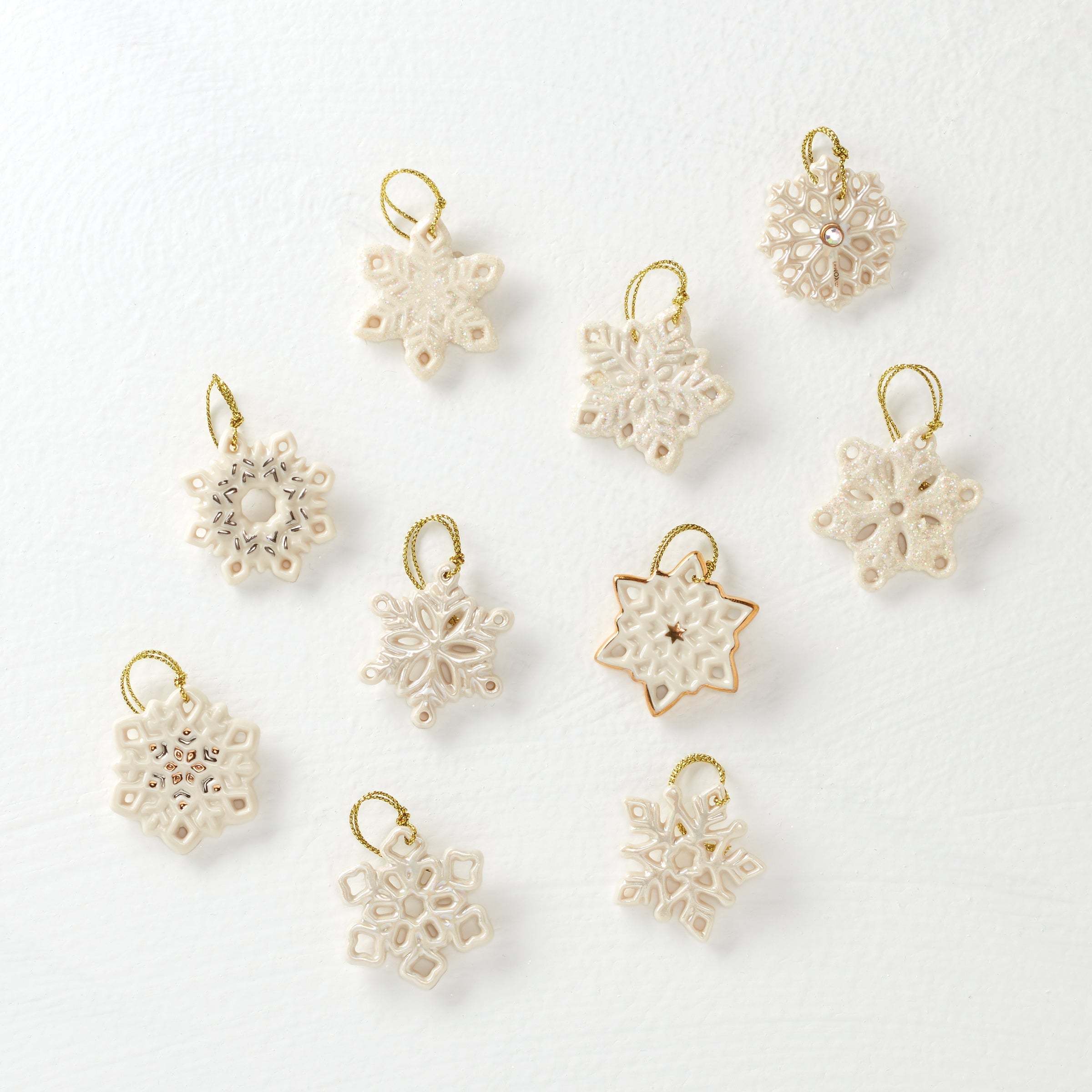 Lenox Westmore Snowflake 10-Piece Mini Ornament Set - Image 6