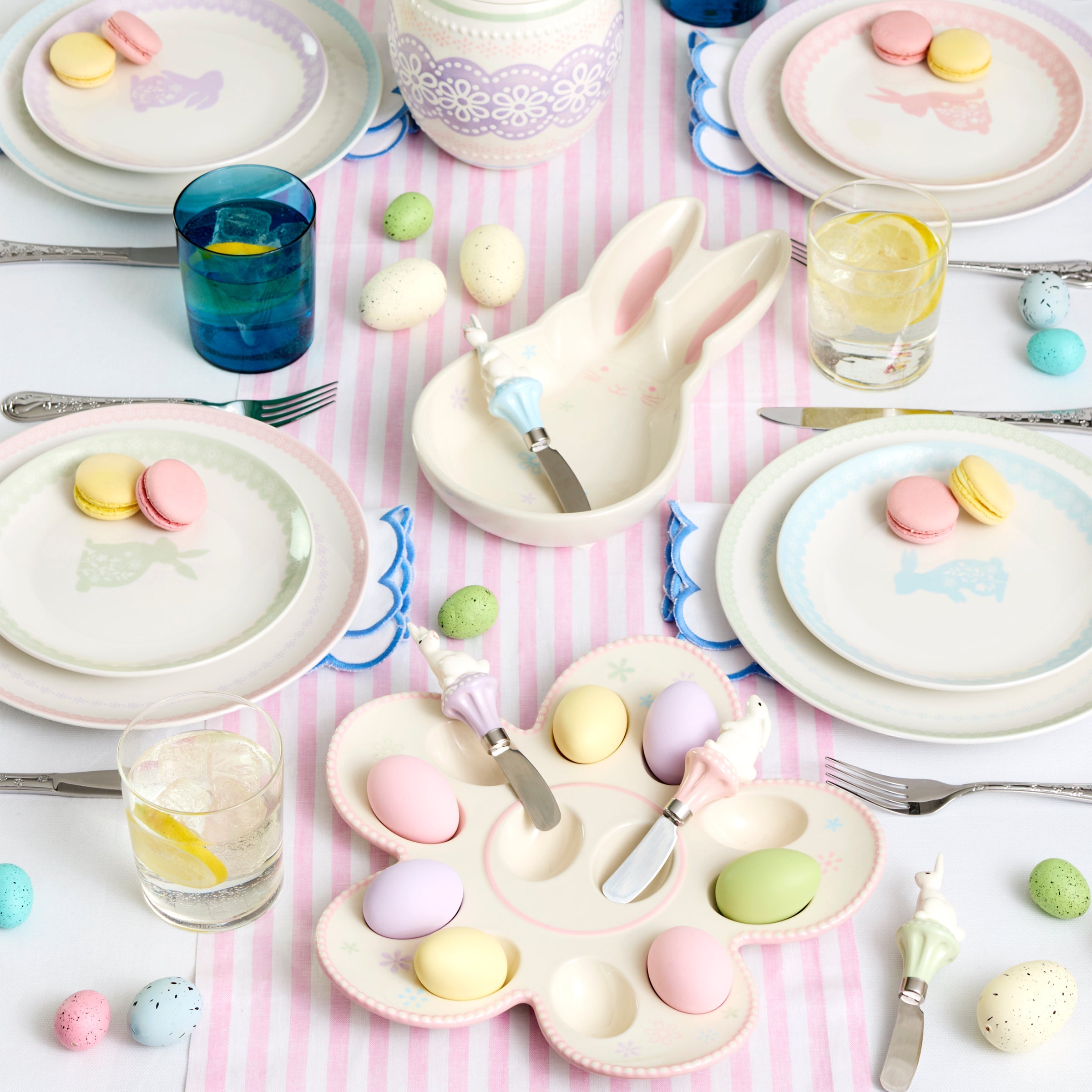 Lenox Westmore Bunny Hop Stackable Clear Tall Glasses, Set of 6 - Image 2