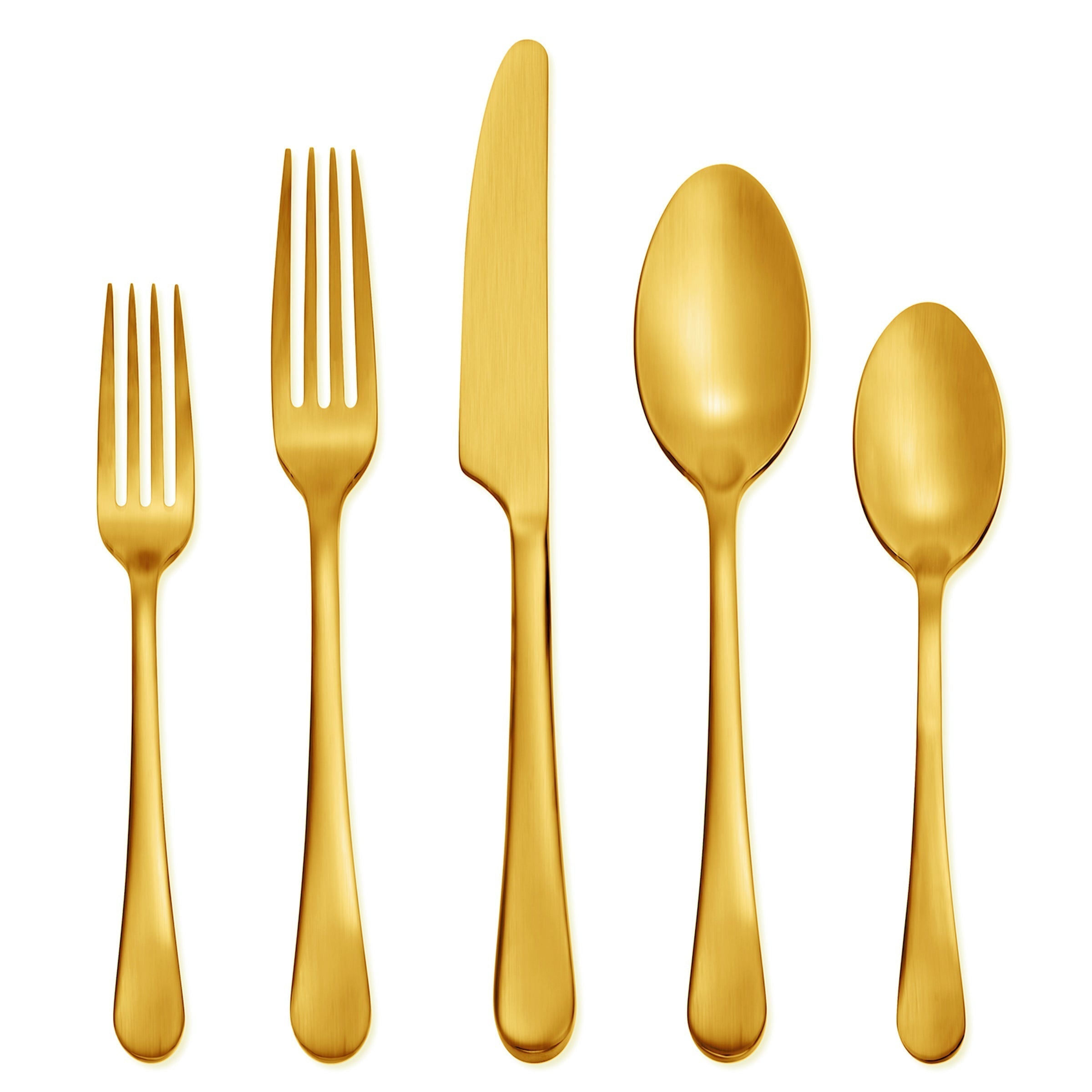 Lenox Westmore Mirabella Gold Titanium Satin 20-Piece Flatware Set