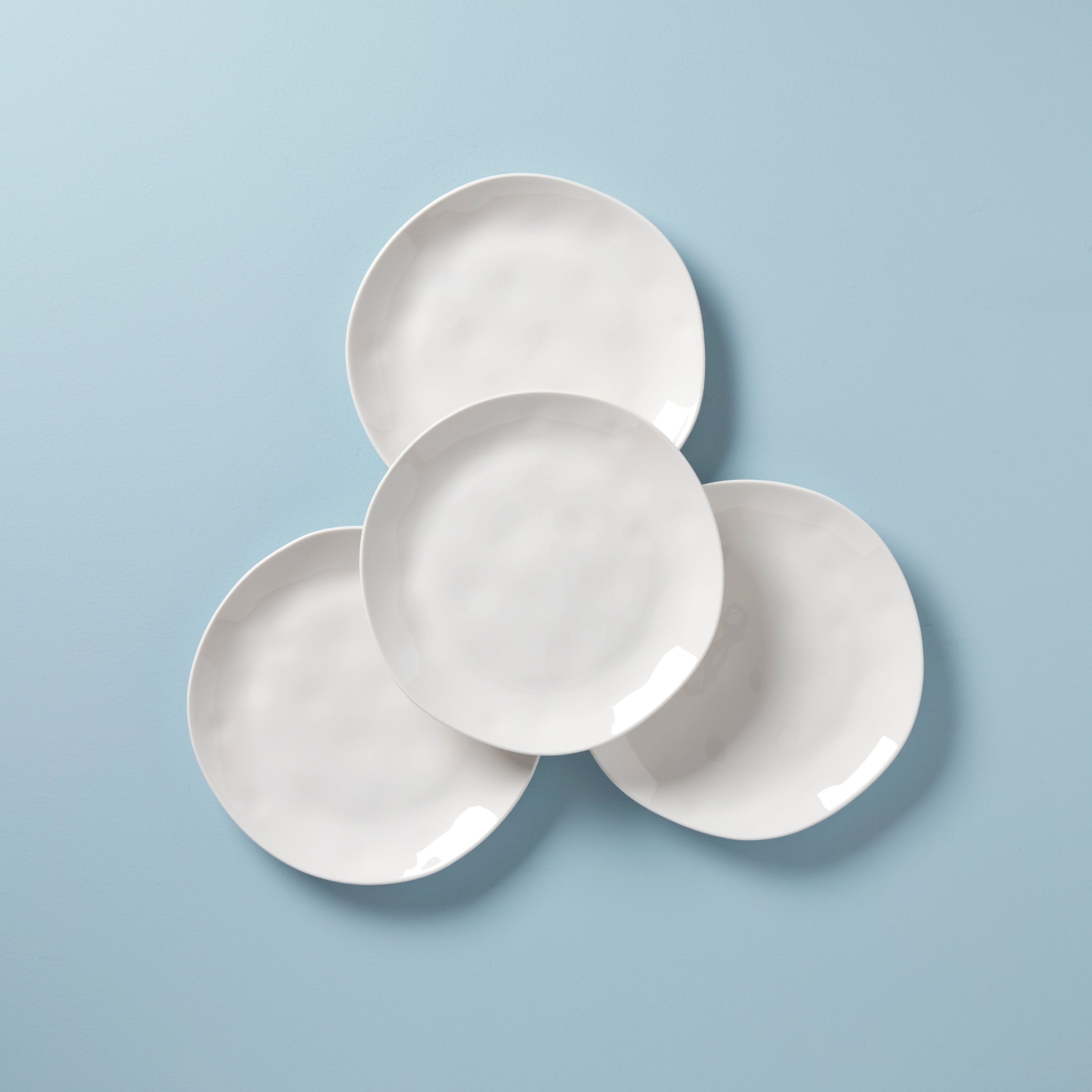 Lenox Westmore Bay Colors White Dinner Plates, Set of 4