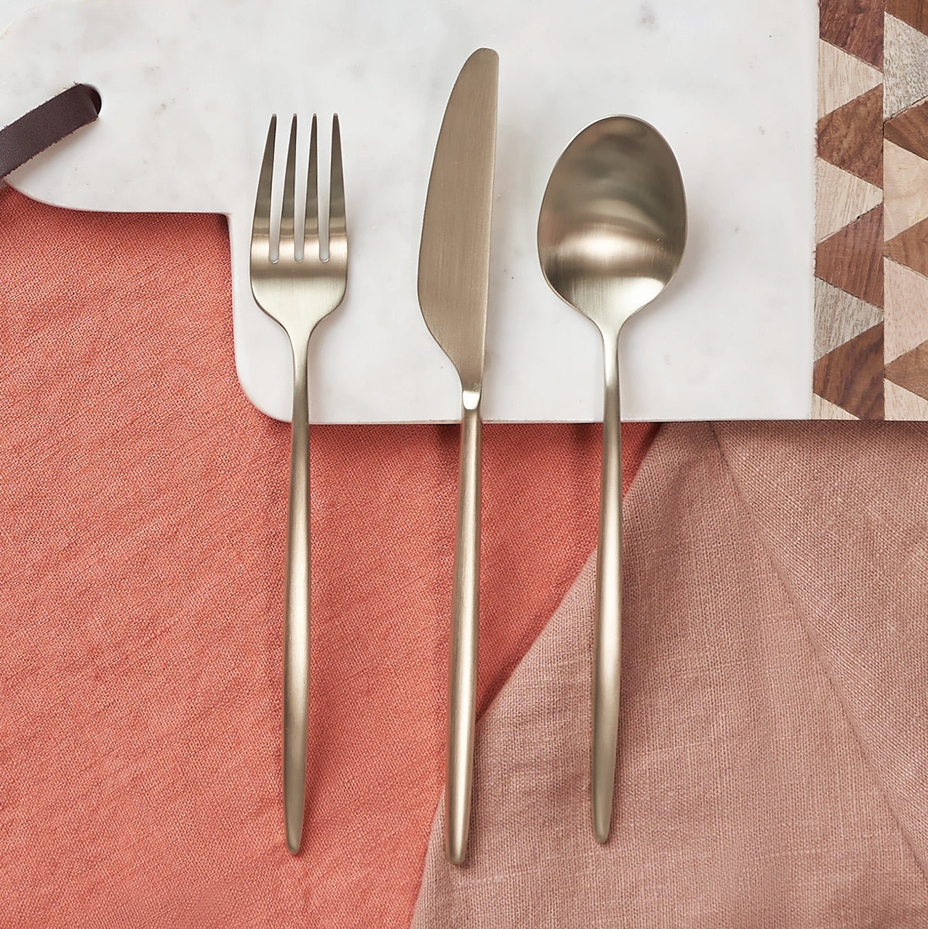 Lenox Westmore Gaze Champagne Satin 20-Piece Flatware Set - Image 4