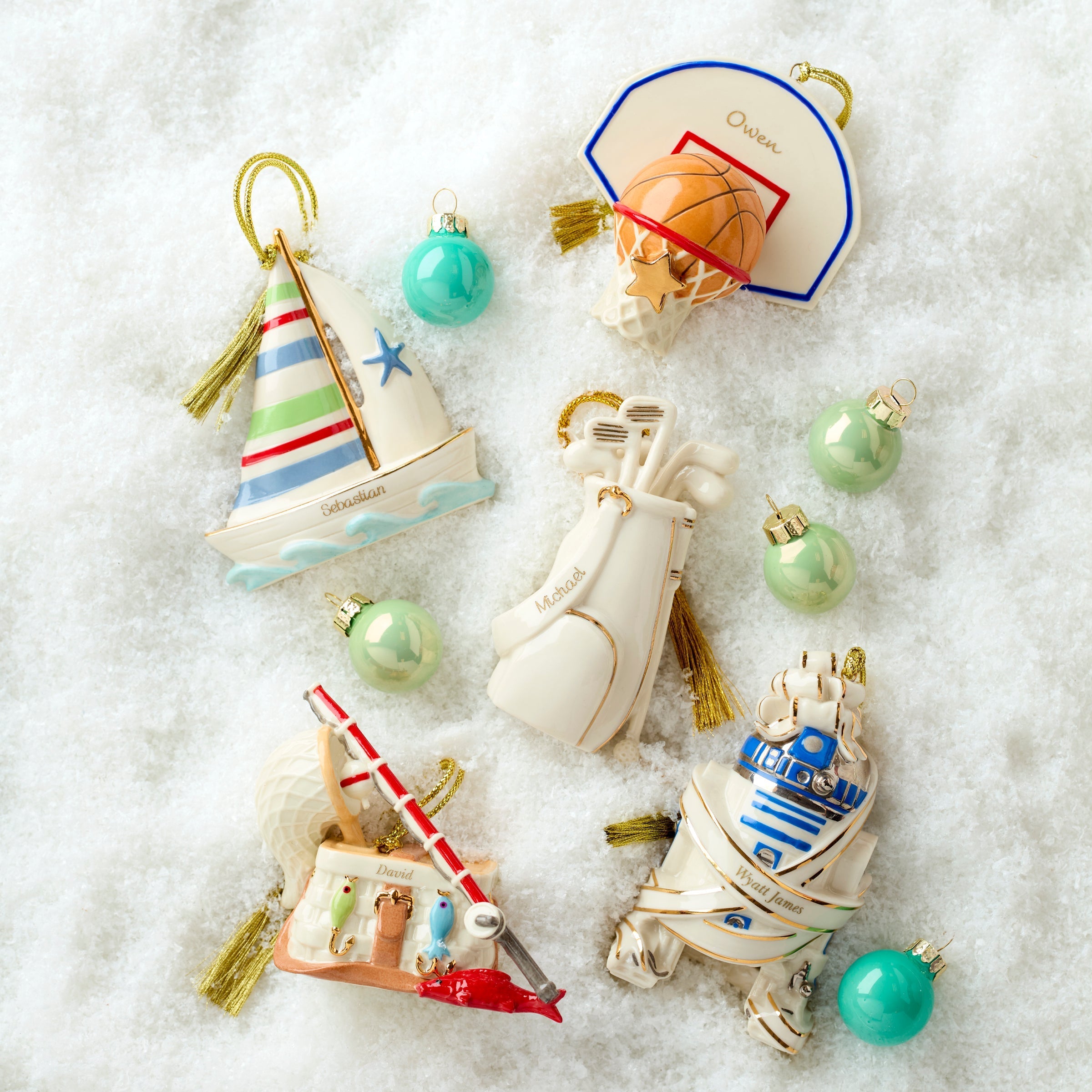 Lenox Westmore Personalized Basketball Ornament - Image 5
