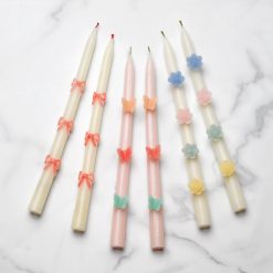 Alternative view of Lenox Westmore Pastel Flowers Taper Candles, Set of 2