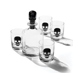Alternative view of Lenox Westmore Vintro Halloween Skeleton 5-Piece Whiskey Set