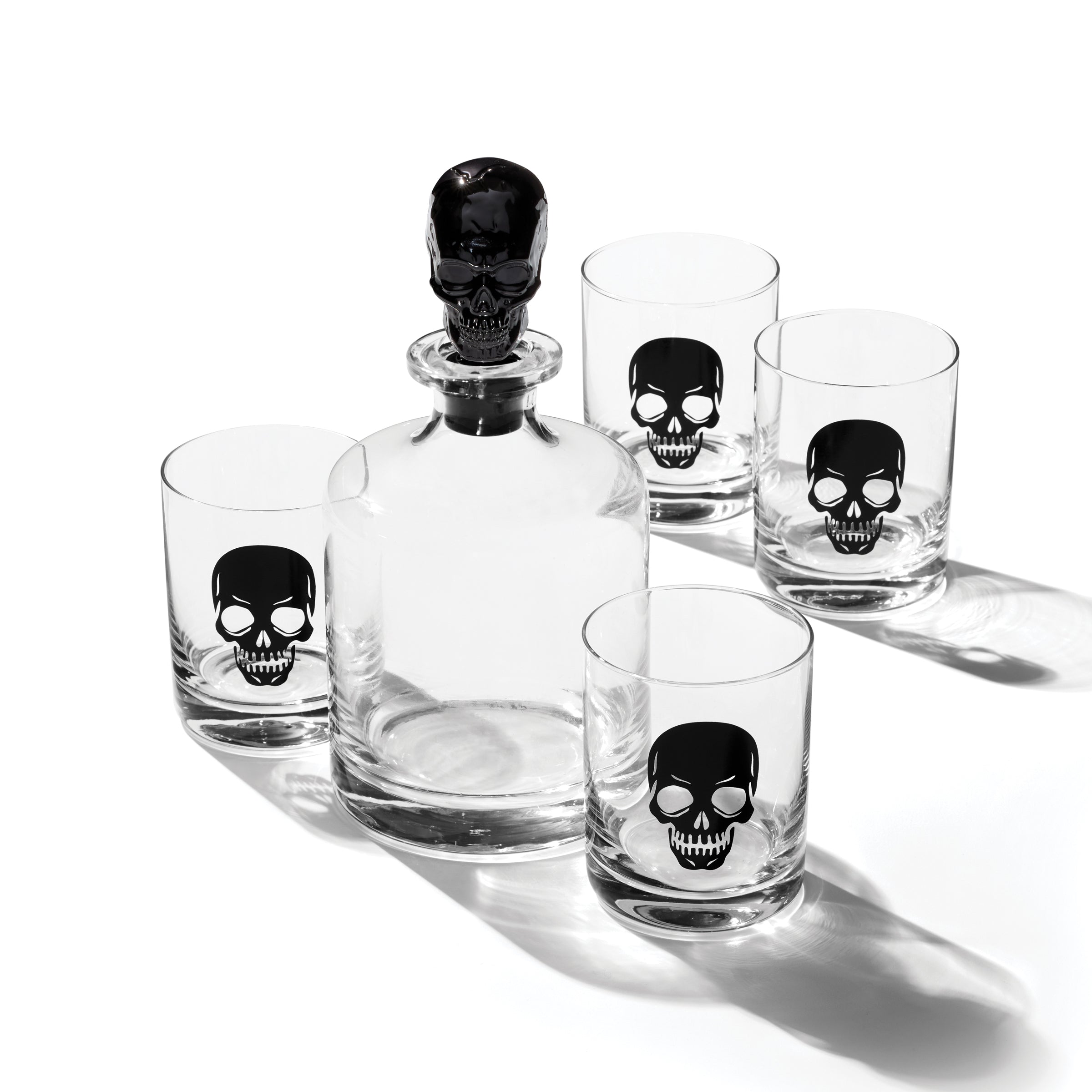 Lenox Westmore Vintro Halloween Skeleton 5-Piece Whiskey Set - Image 2