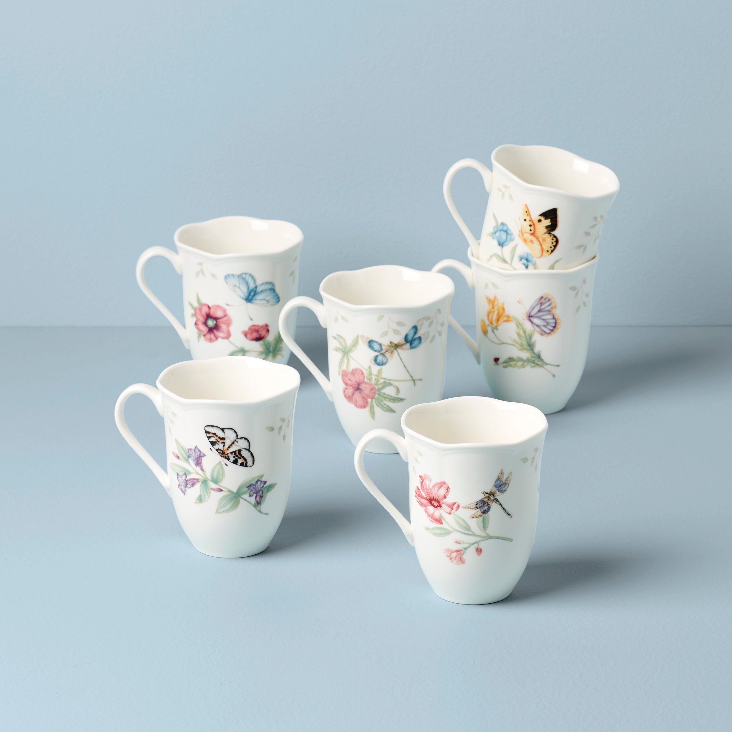 Lenox Westmore Butterfly Meadow Mugs, Set of 6 - Image 2