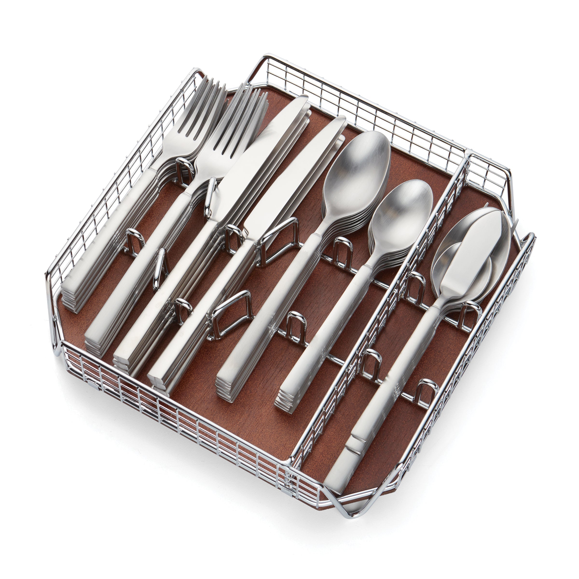 Lenox Westmore Gailann Satin 45-Piece Flatware Set with Caddy - Image 3